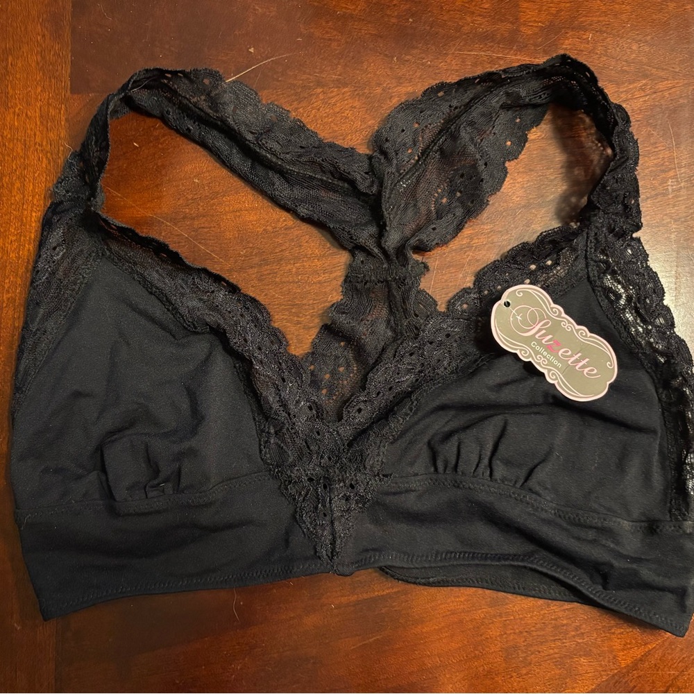 Black Suzette Collection Bralette